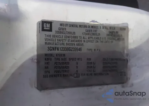 2008 Chevrolet Avalanche 1500 Ltz from USA, damaged, VIN 3GNFK12338G239946